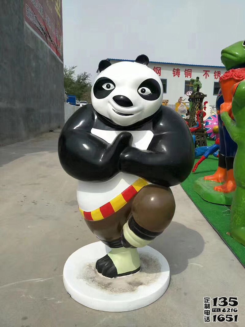 商場影院玻璃鋼卡通動漫功夫熊貓阿寶雕塑 商場影院玻璃鋼卡通動漫功夫熊貓阿寶雕塑